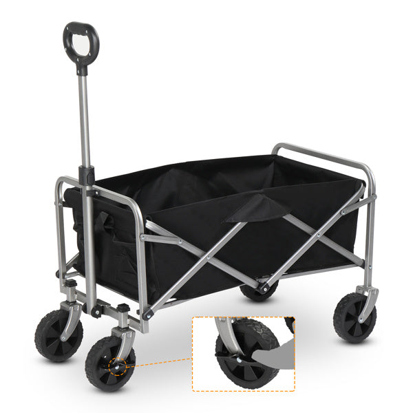 Silver Frame Oxford Cloth Garden Folding Cart